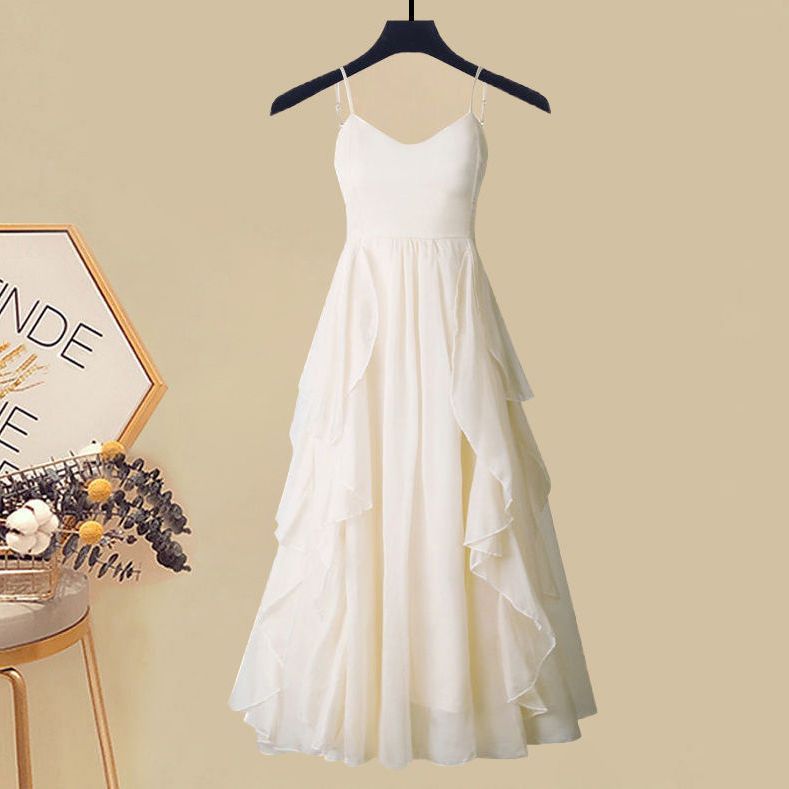 【dr】Suspender gauze skirt