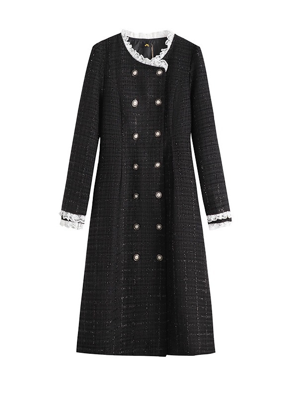 Chanel style long -sleeved dress