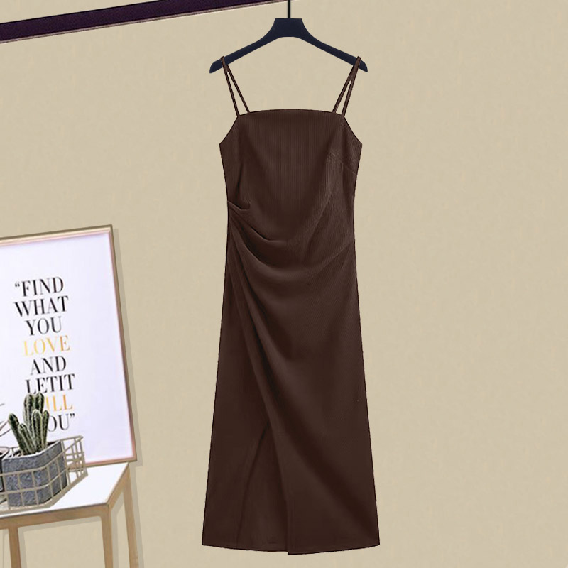 【dr】Pleated slip dress