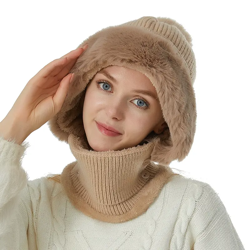 Warm and fleece neck hat