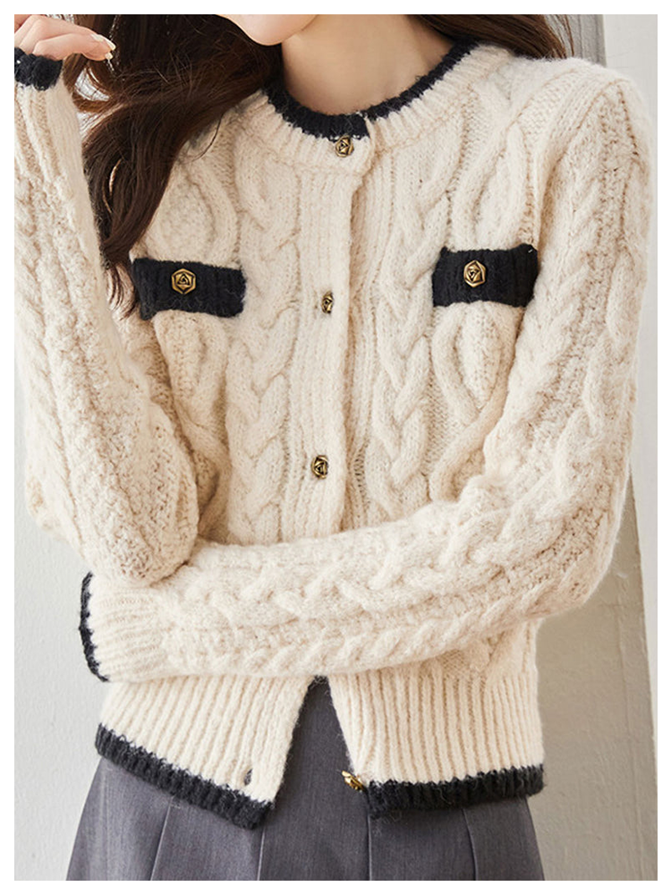 Classic Thickened Knitted Cardigan