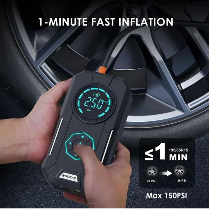 Portable car wireless inflatable pump