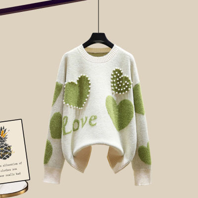 Color block love sweater