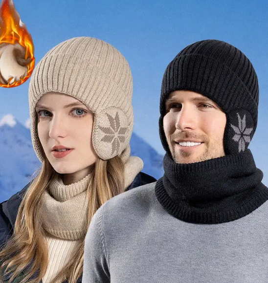 Warm Knit Hat & Scarf Set