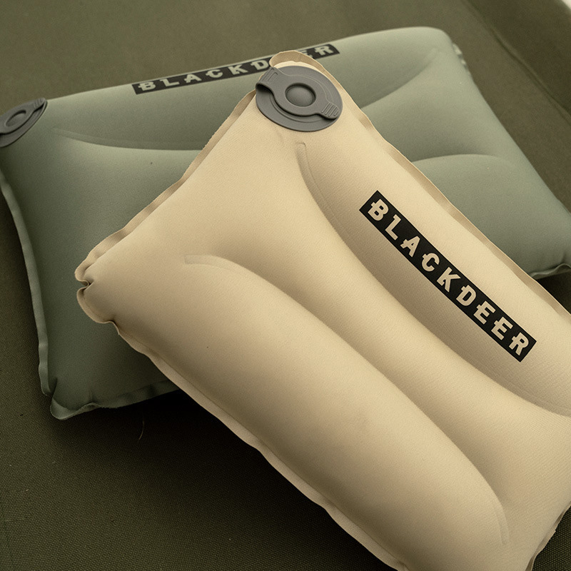 Outdoor inflatable sponge sleeping pillow