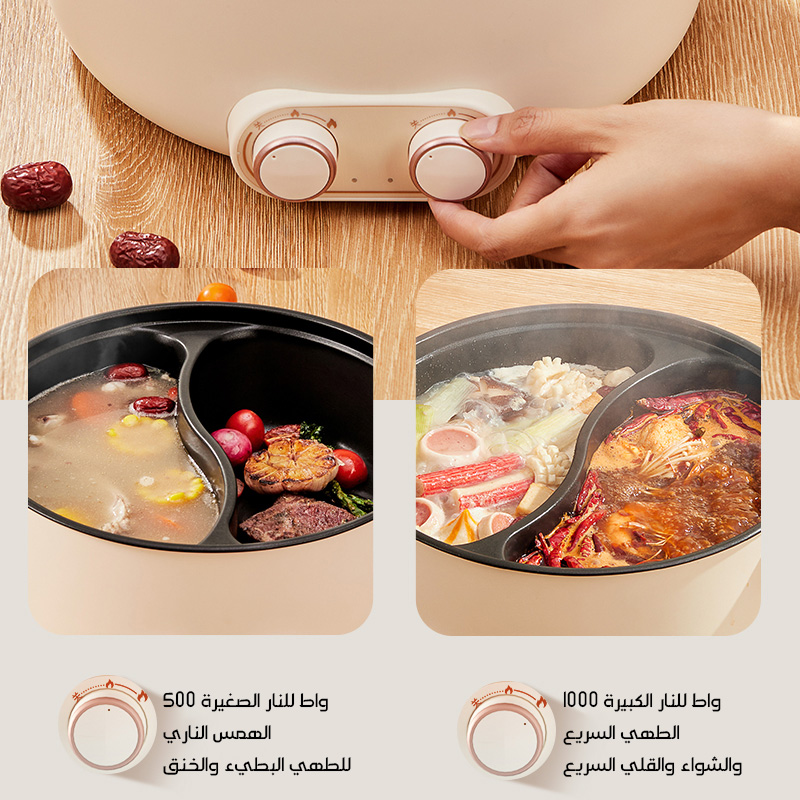 Multifunctional Double-flavor Electric hot pot