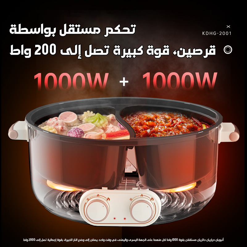 Multifunctional Double-flavor Electric hot pot