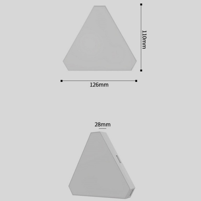 LED مثلث RGB الضوء المحيط التحكم عن بعد الجدار الخفيفة