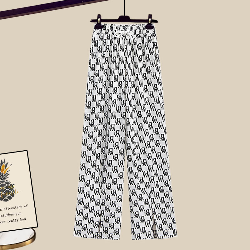 Letter Split Casual Pants