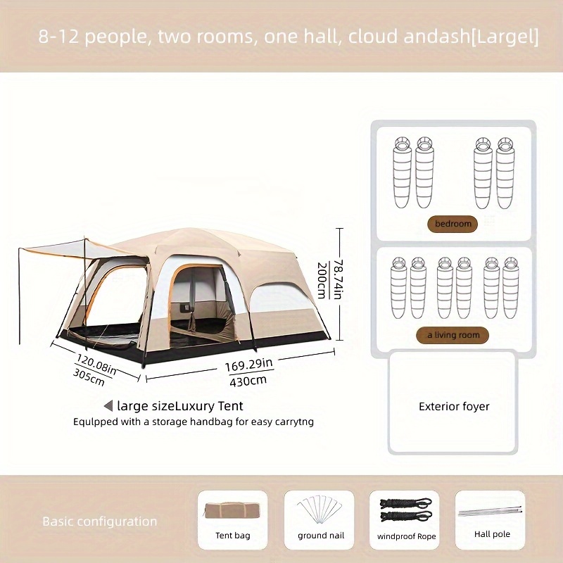 Rainproof UV Protection Living Room Tent