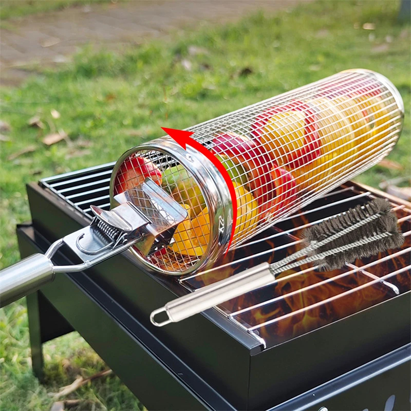 German 304 Stainless Steel Barbecue Grilling Basket