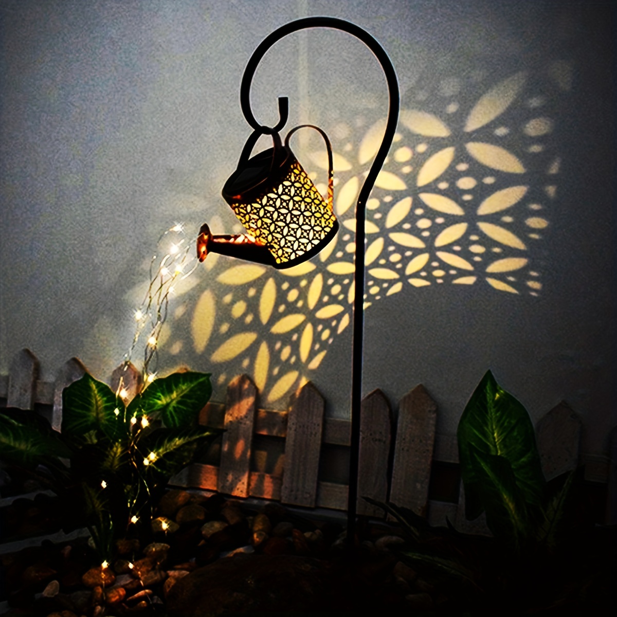 Italy Solar Kettle Lantern Butterfly Garden Light