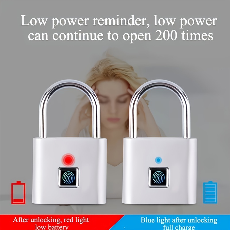 US Mini Smart Fingerprint Padlock