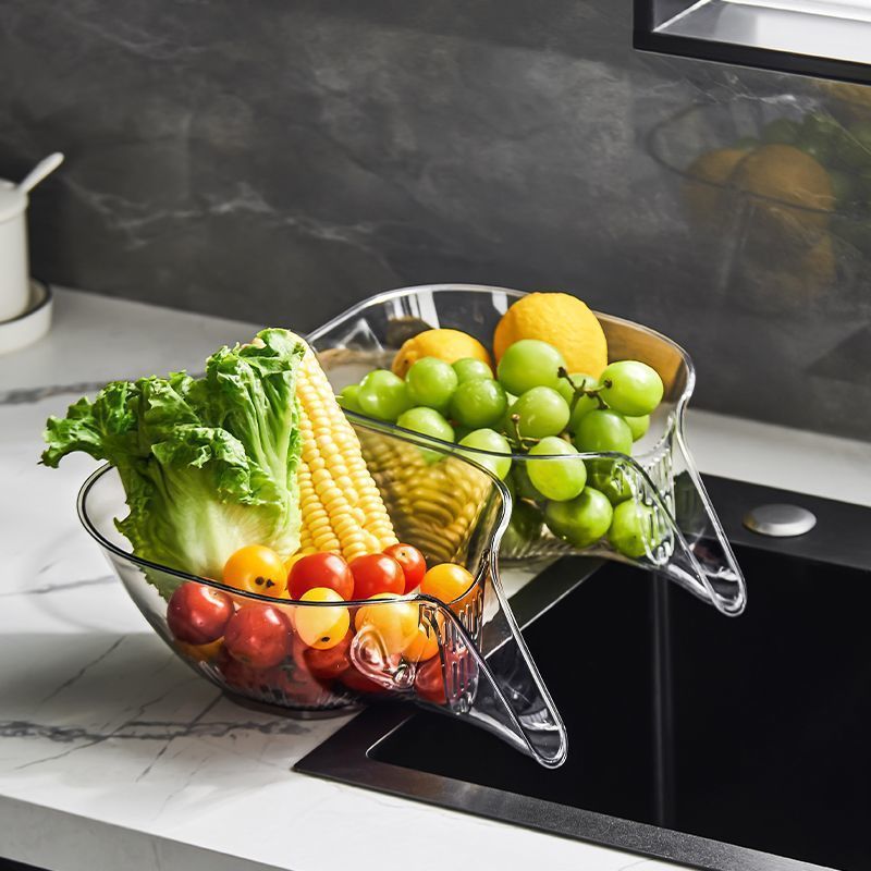 Multifunctional Fruit and Vegetable Storage Drain Basket