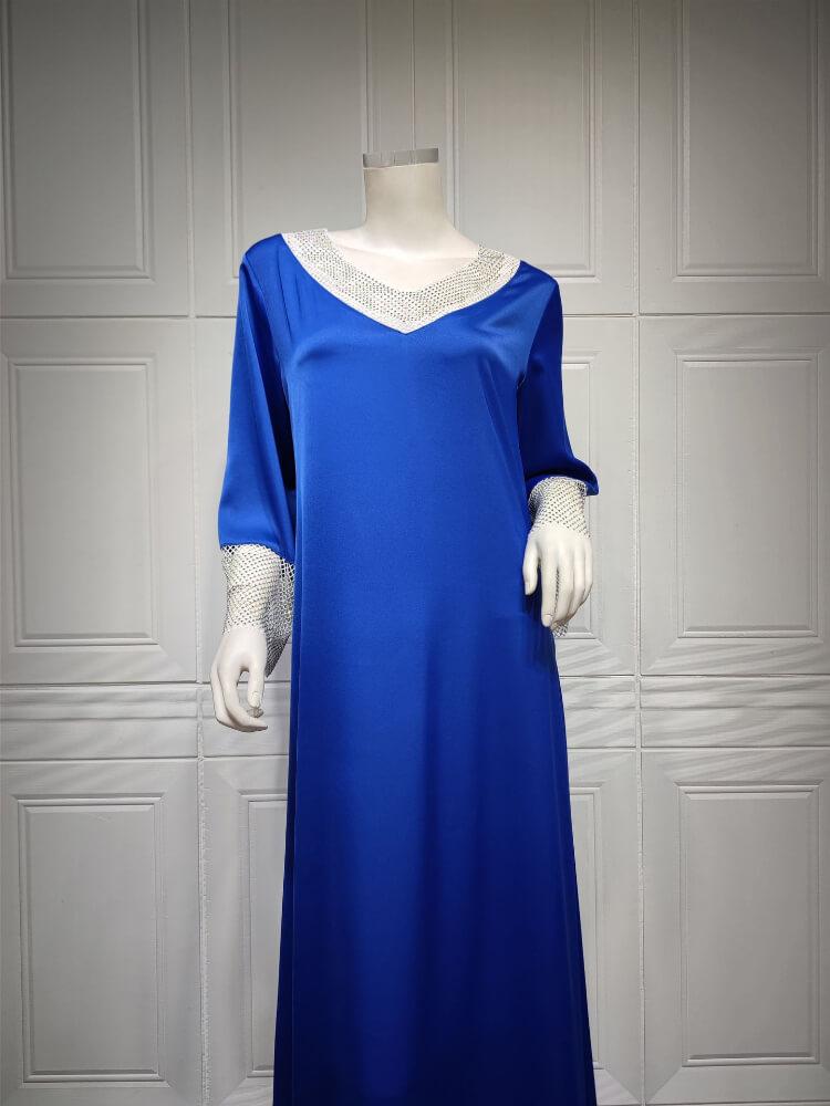 Diamond Satin Beaded Dress