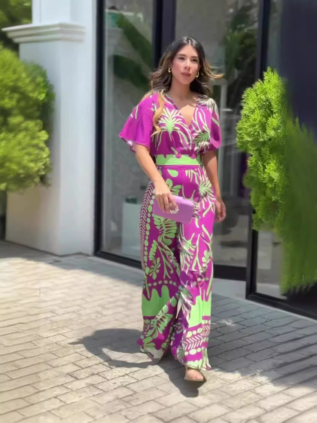 🎉Enjoy 80% discount on two products🎉[XS-2XL] 2024 new fashion printed slim fit jumpsuit suit