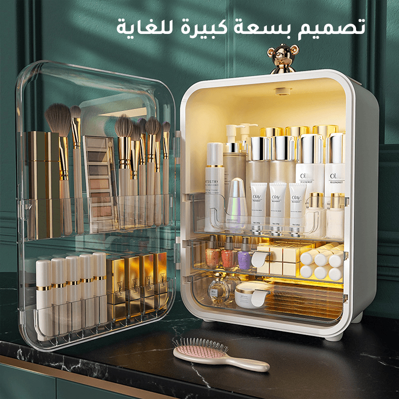 Large capacity light luxury cosmetics storage box