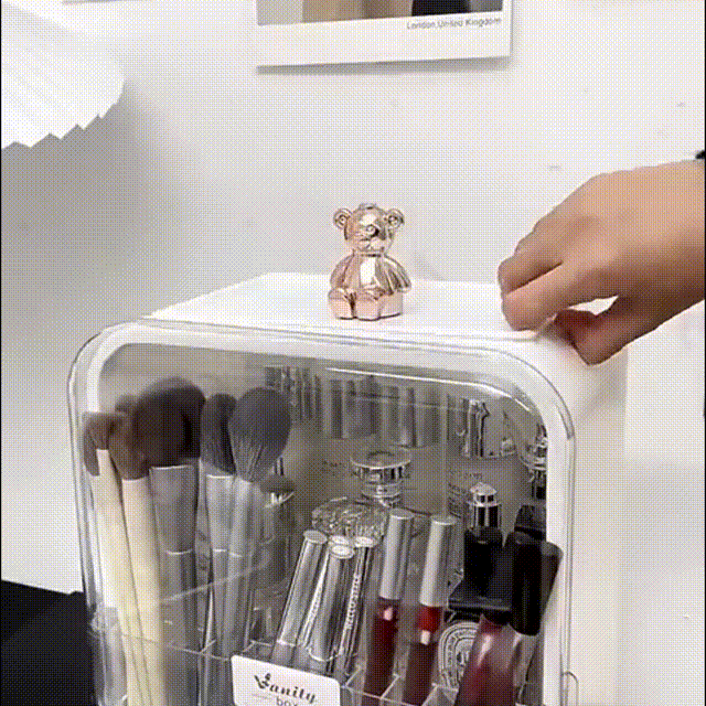 Large capacity light luxury cosmetics storage box