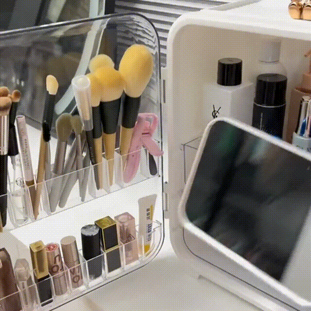 Large capacity light luxury cosmetics storage box