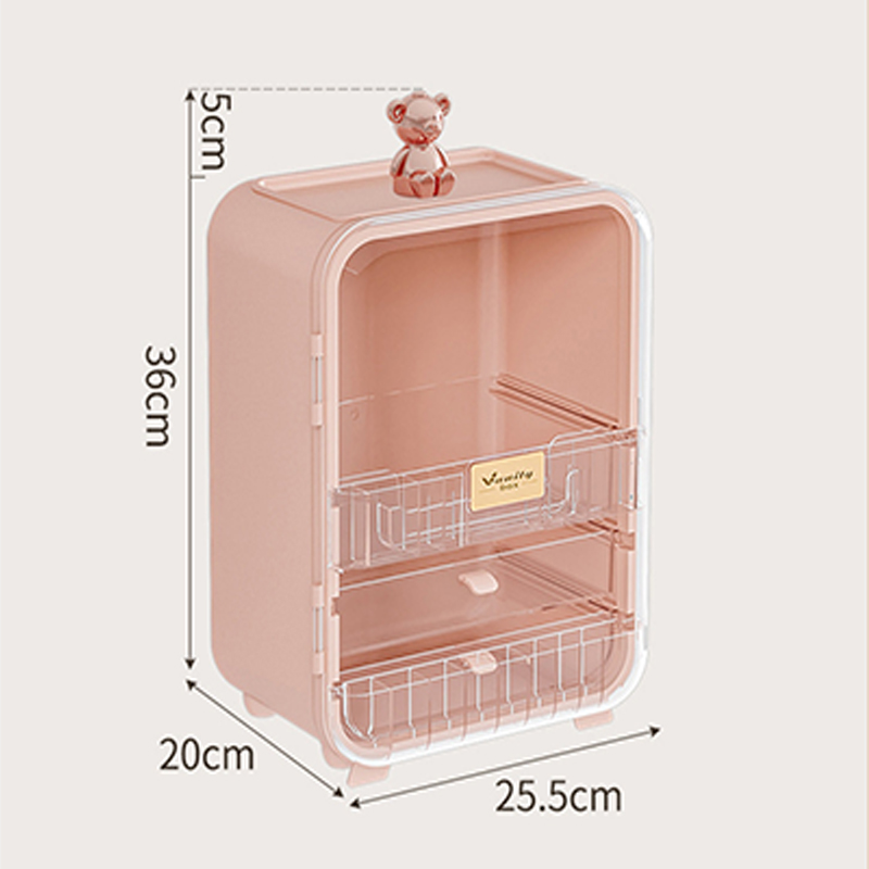 Large capacity light luxury cosmetics storage box