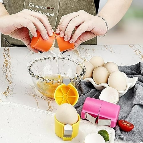 🔥Efficient Egg Cracking Tool, Handy Egg Separator