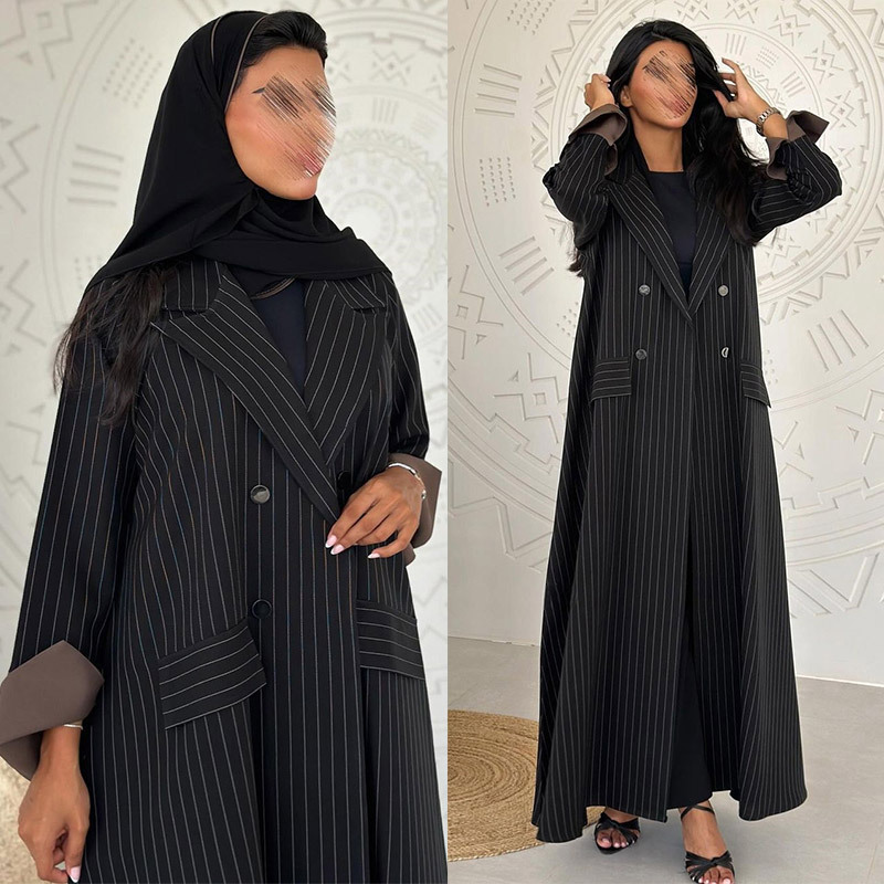 Elegant long skirt commute jacket