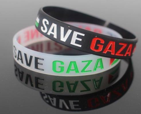 MAC078 Flag Palestine keffiyeh Silicone Bracelet - Mariam's Collection