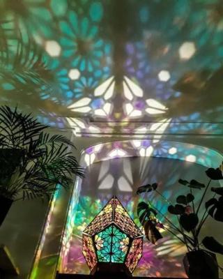 MR034 Polar Star Projection Lamp, Diamond Wooden Colorful Decoration - Mariam's Collection