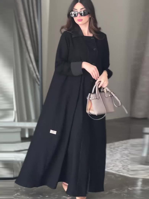 2025 new autumn and winter ladies British style retro jacket mid -length model