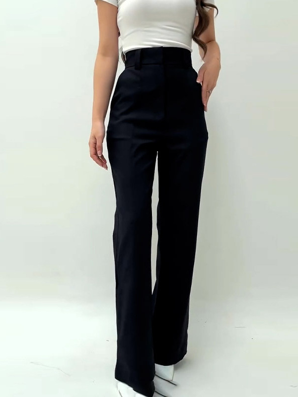 2025 sexy versatile leisure flared pants straight legs