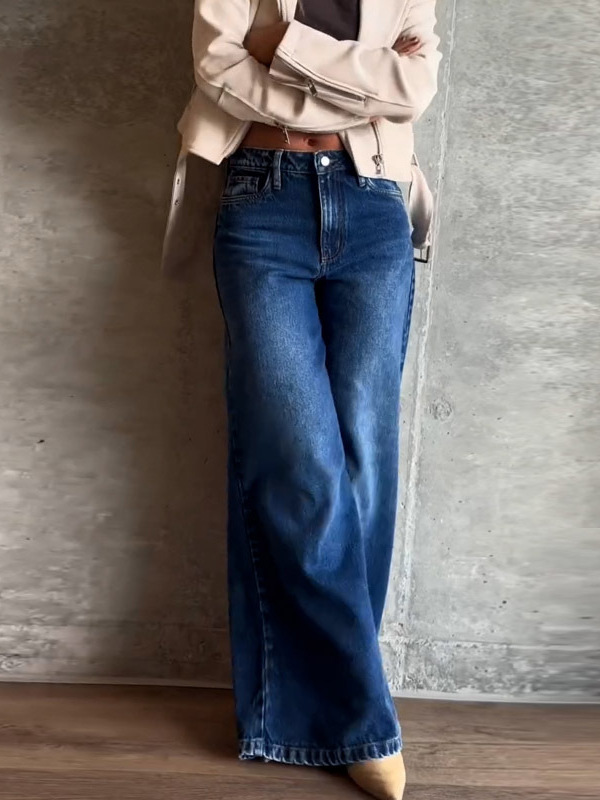 2025 Summer new retro loose jeans