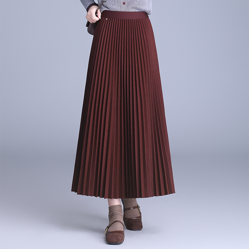 2025 autumn and winter new Korean pleated skirt