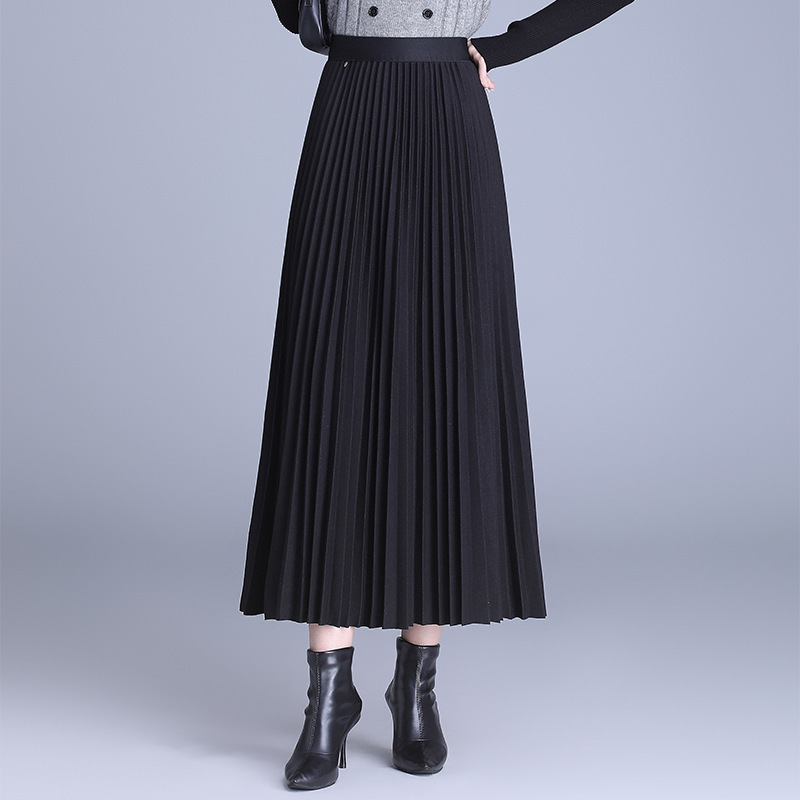 2025 autumn and winter new Korean pleated skirt