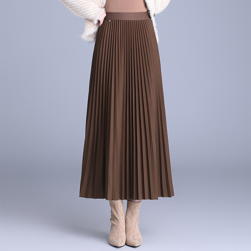 2025 autumn and winter new Korean pleated skirt