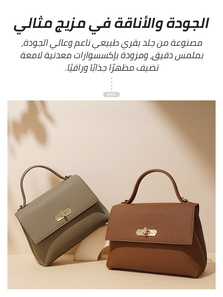 Minimalist lychee leather crossbody bag