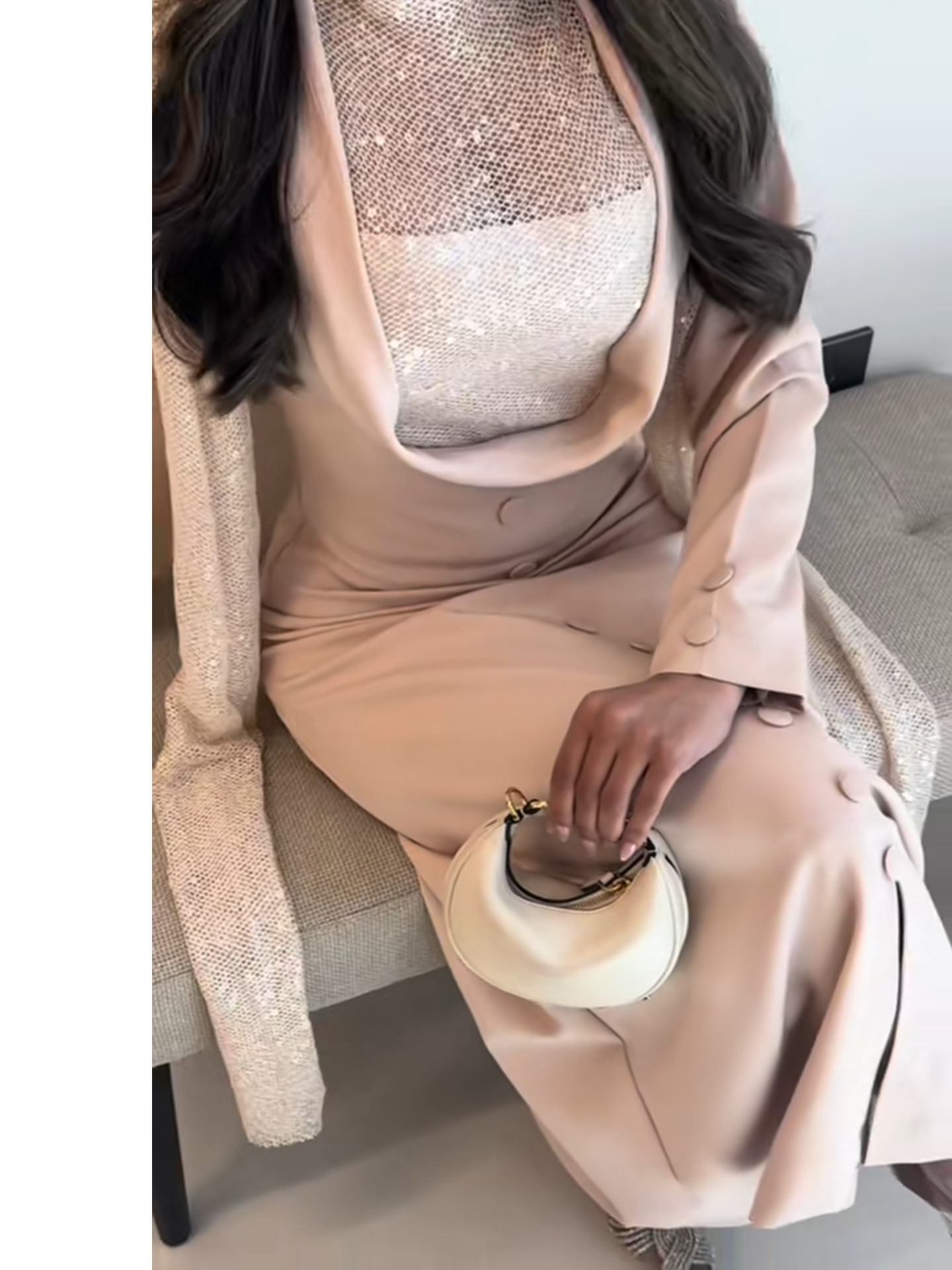 Fashion mesh sequin dress