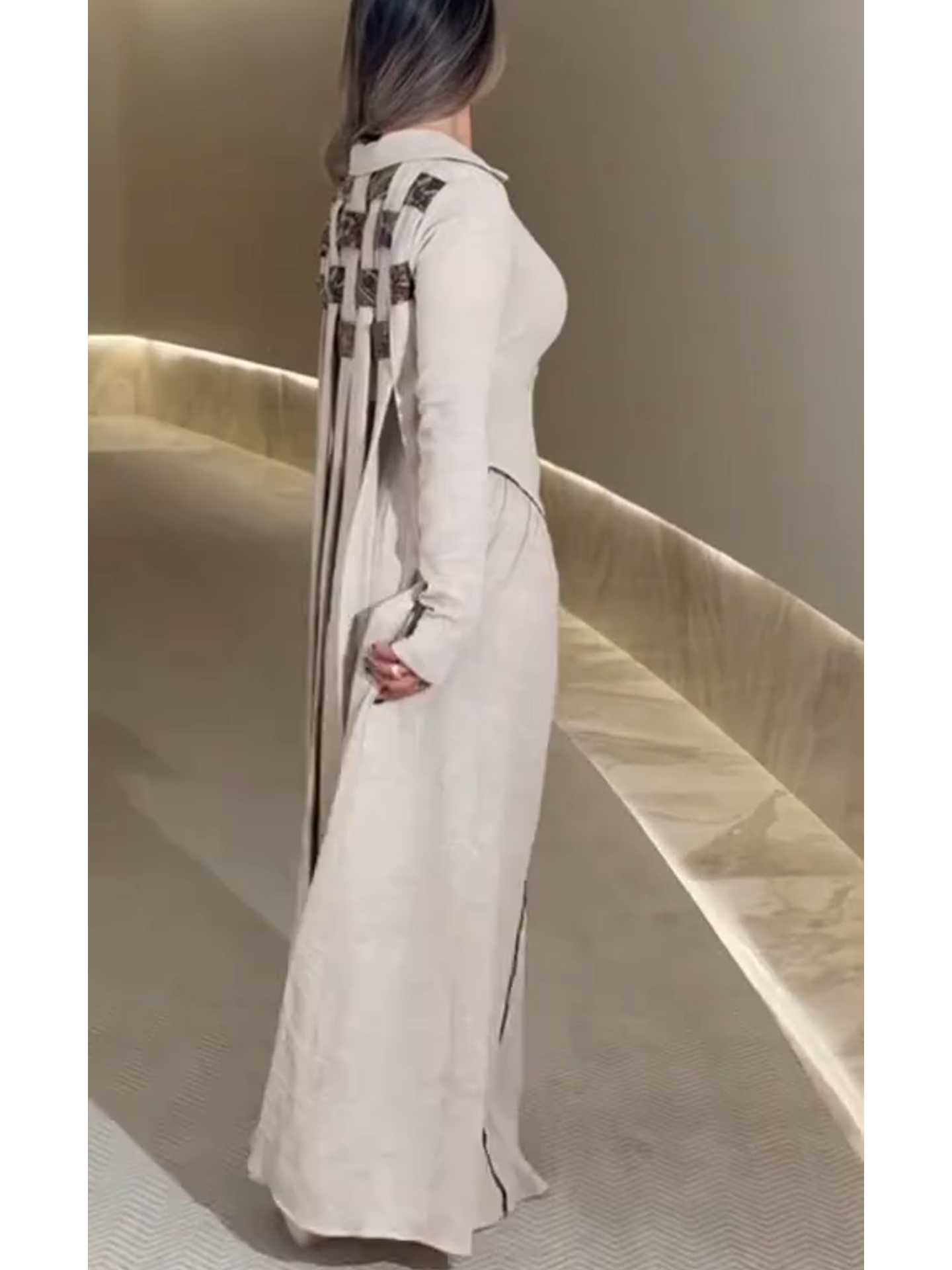 Irregular Splicing Printed Fashion Dresses