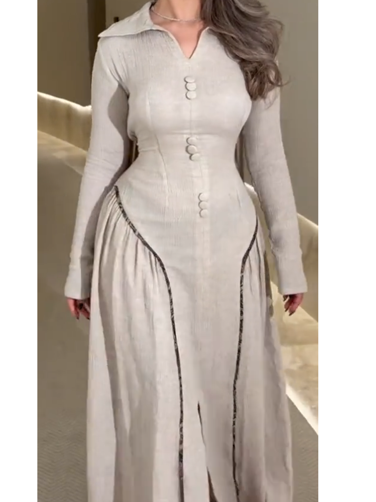 Irregular Splicing Printed Fashion Dresses