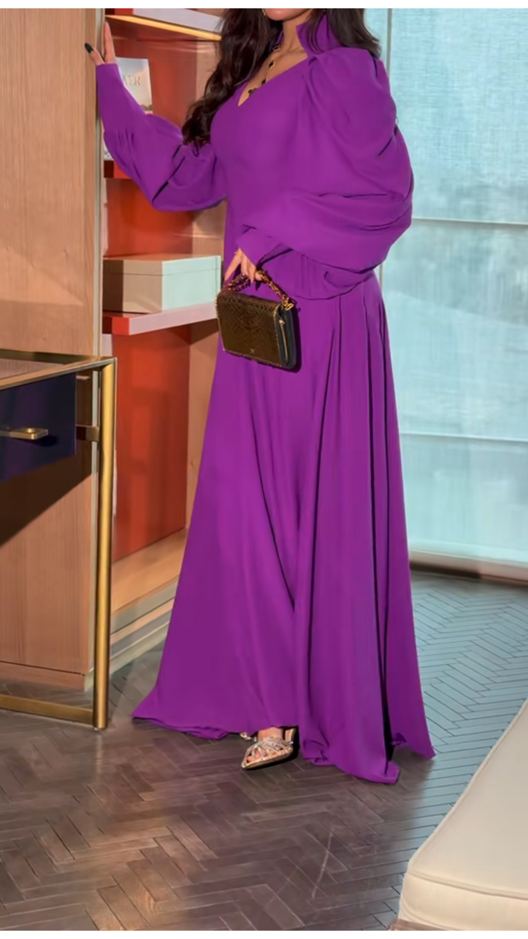 Charming purple dress