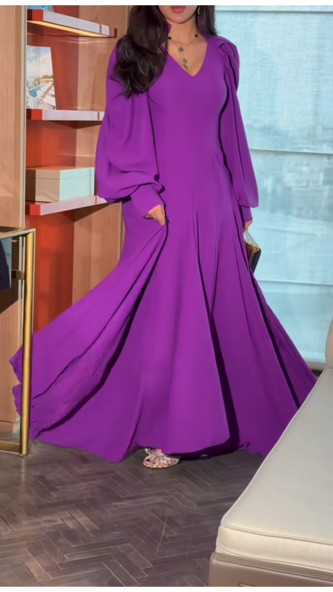 Charming purple dress