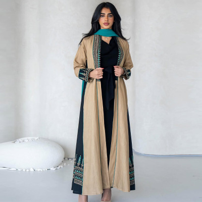 Fashion new splicing loose long jacket