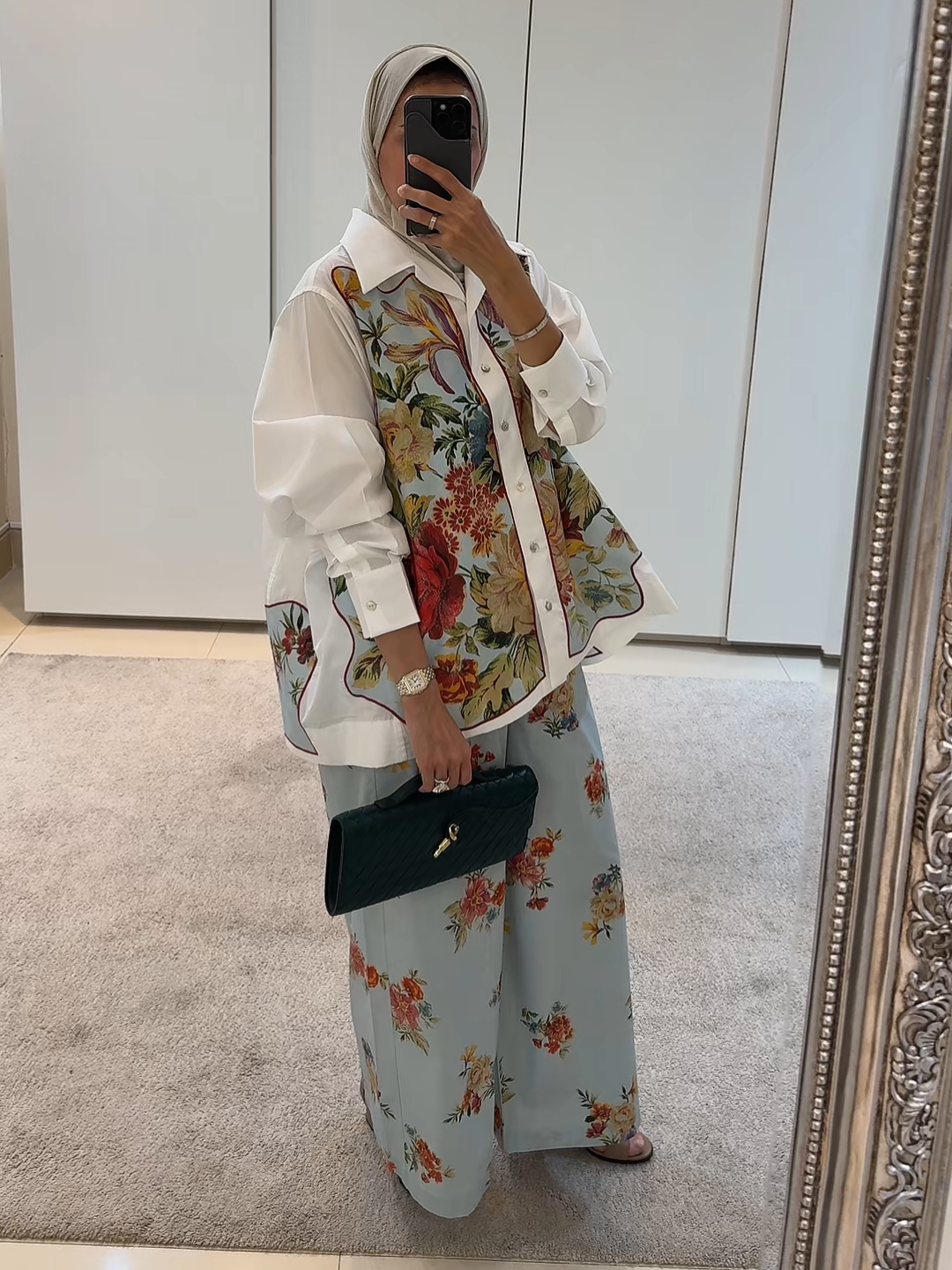 Casual commuter versatile printed two-piece set