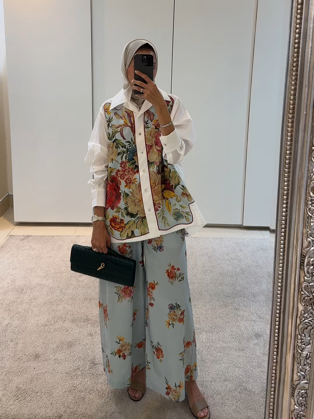 Casual commuter versatile printed two-piece set