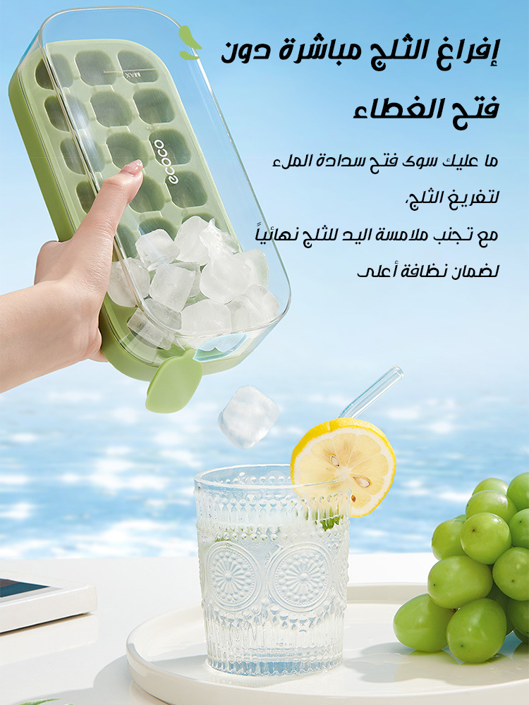 Silicone ice cube mold 