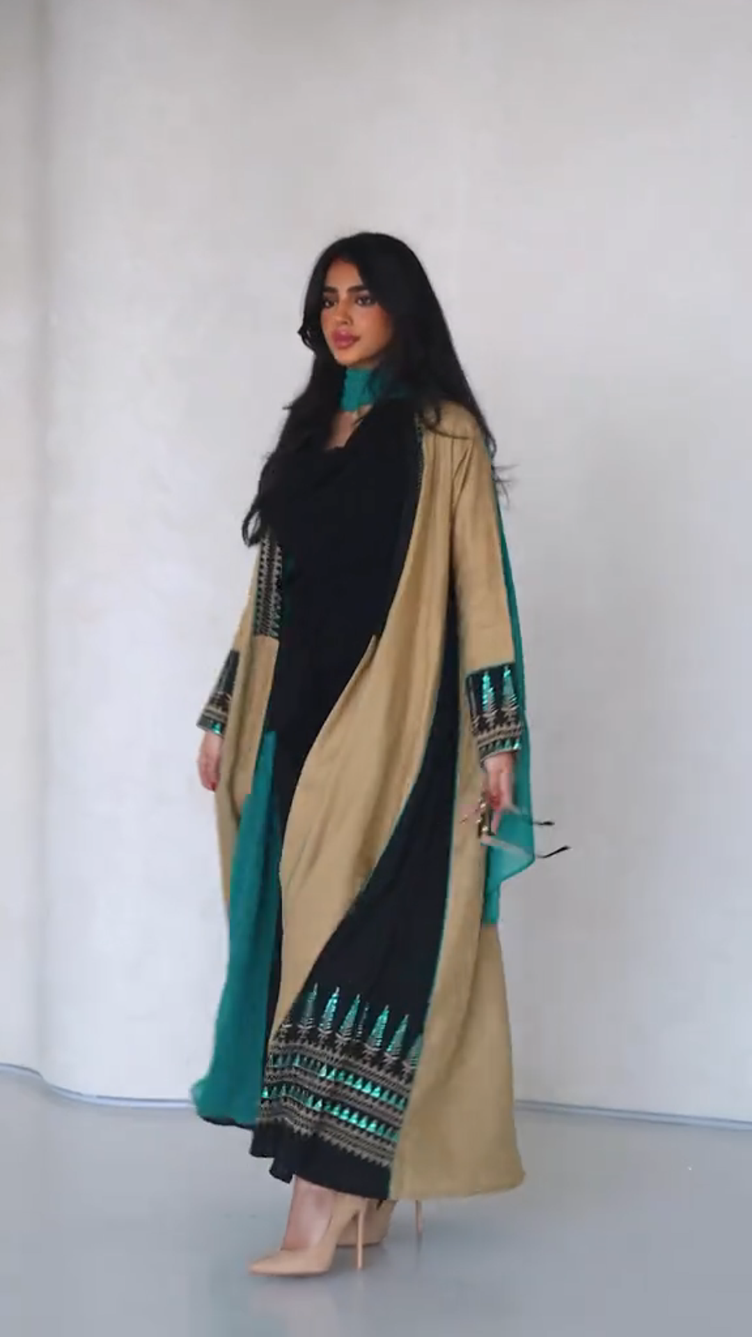 Fashion new splicing loose long jacket