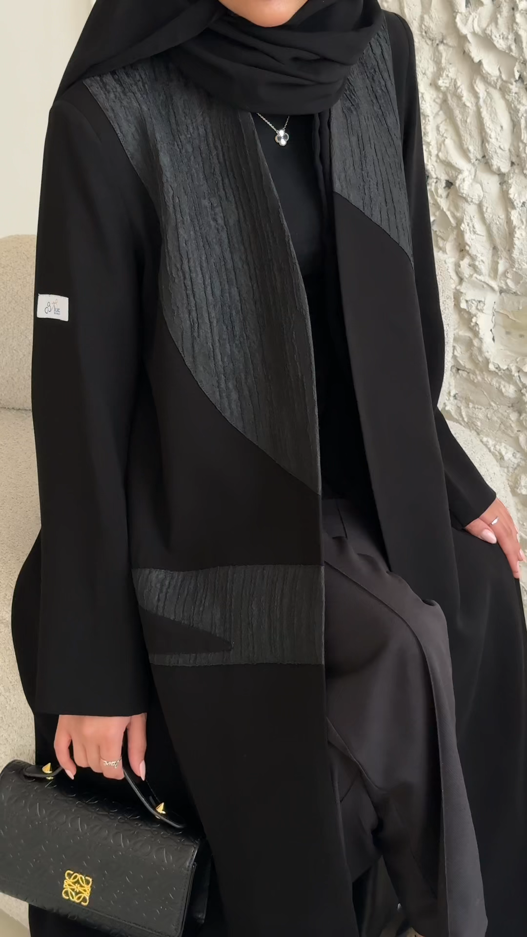 Irregular colour-blocked fashion jacket