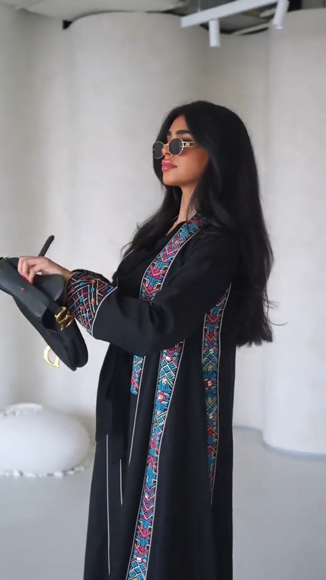 Fashion new splicing loose long jacket