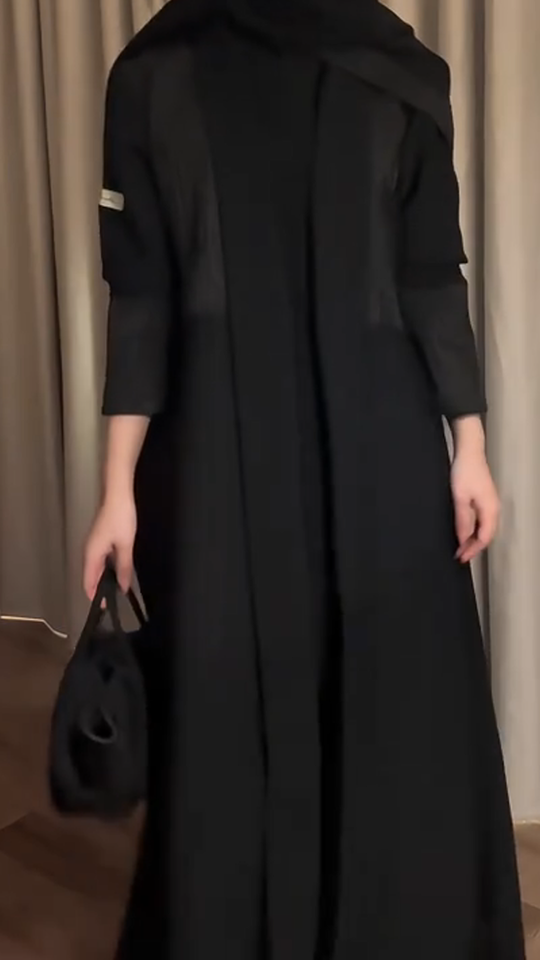Asymmetrical Colour-Blocked Fashionable Elegant Robe