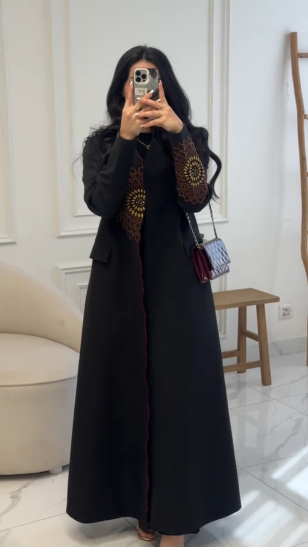 Sunflower Heavy Embroidery Robe