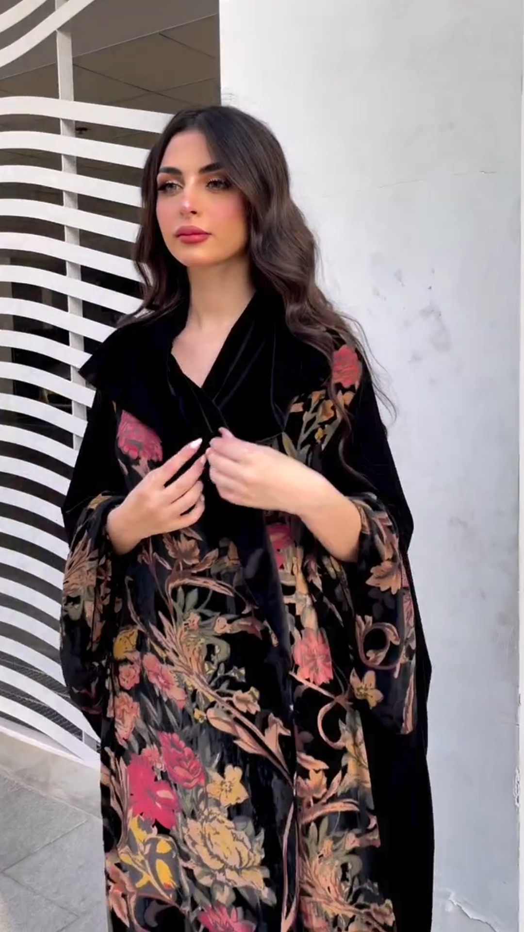 Black Velvet Premium Printed Robe